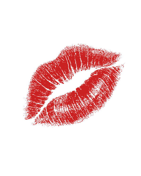 Lip kiss mark